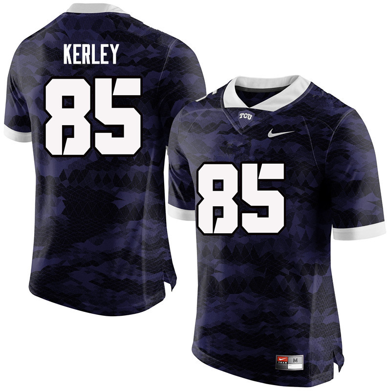 Men #85 Jeremy Kerley TCU Horned Frogs College Football Jerseys-Purple